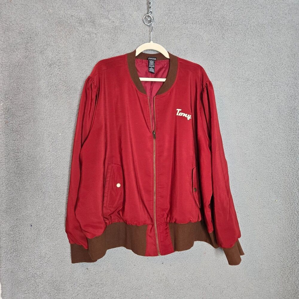 Her Universe Marvel Stark Industries Tony Bomber Jacket Mens Size 5 Red